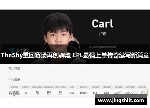 TheShy重回赛场再创辉煌 LPL最强上单传奇续写新篇章